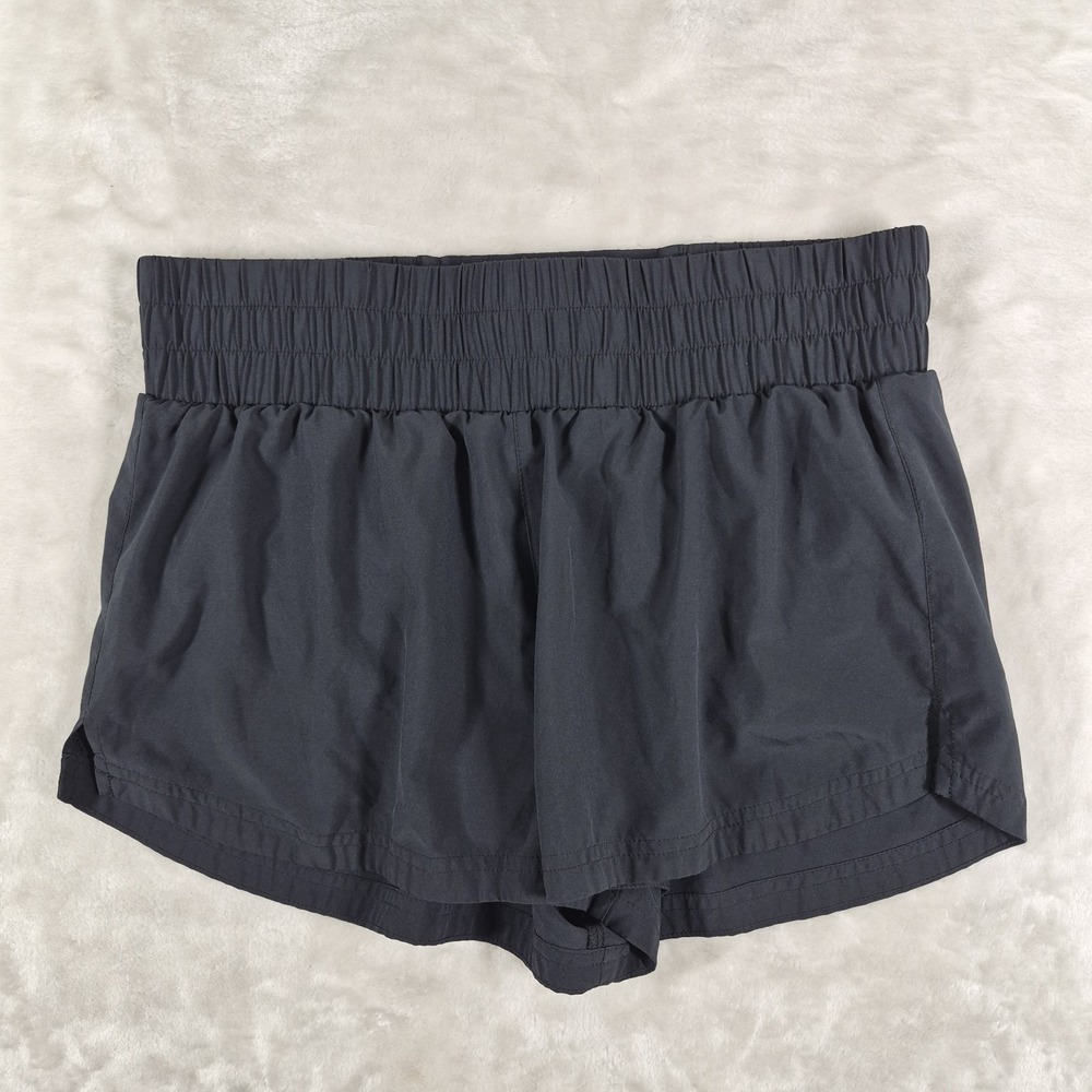 Varley Shorts Women's Small Black Lined Athletic Gym Running Drawstrings Comfort